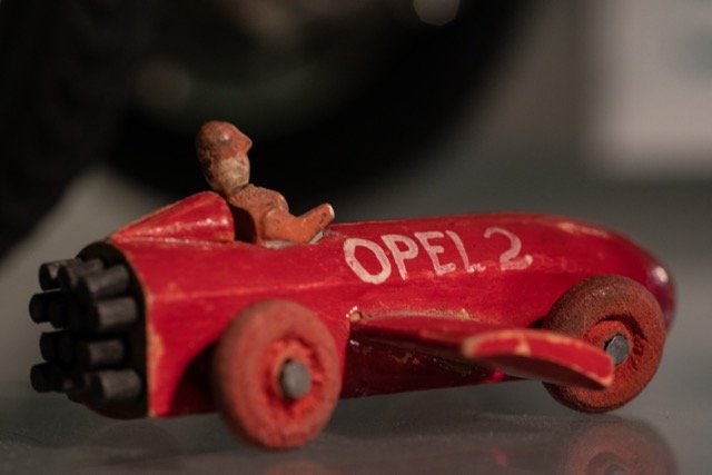 Raketenspielzeugauto Opel 2 vermutlich aus dem Erzgebirge ca. 1928/29